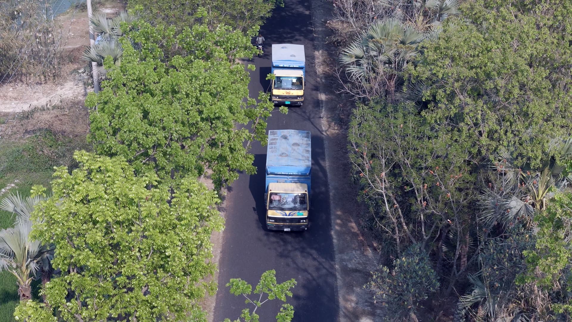 FreshWay distribution trucks carrying farm produce